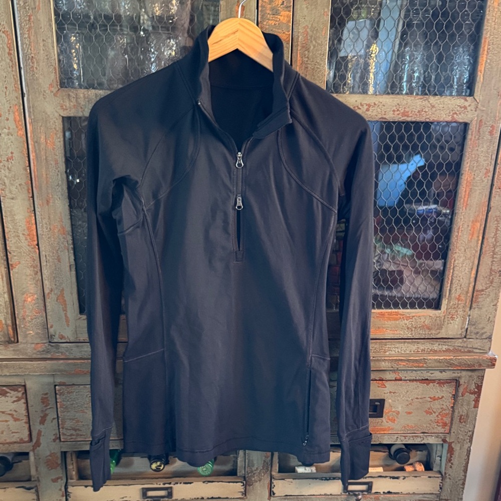 lululemon athletica Black Long Sleeve Run top